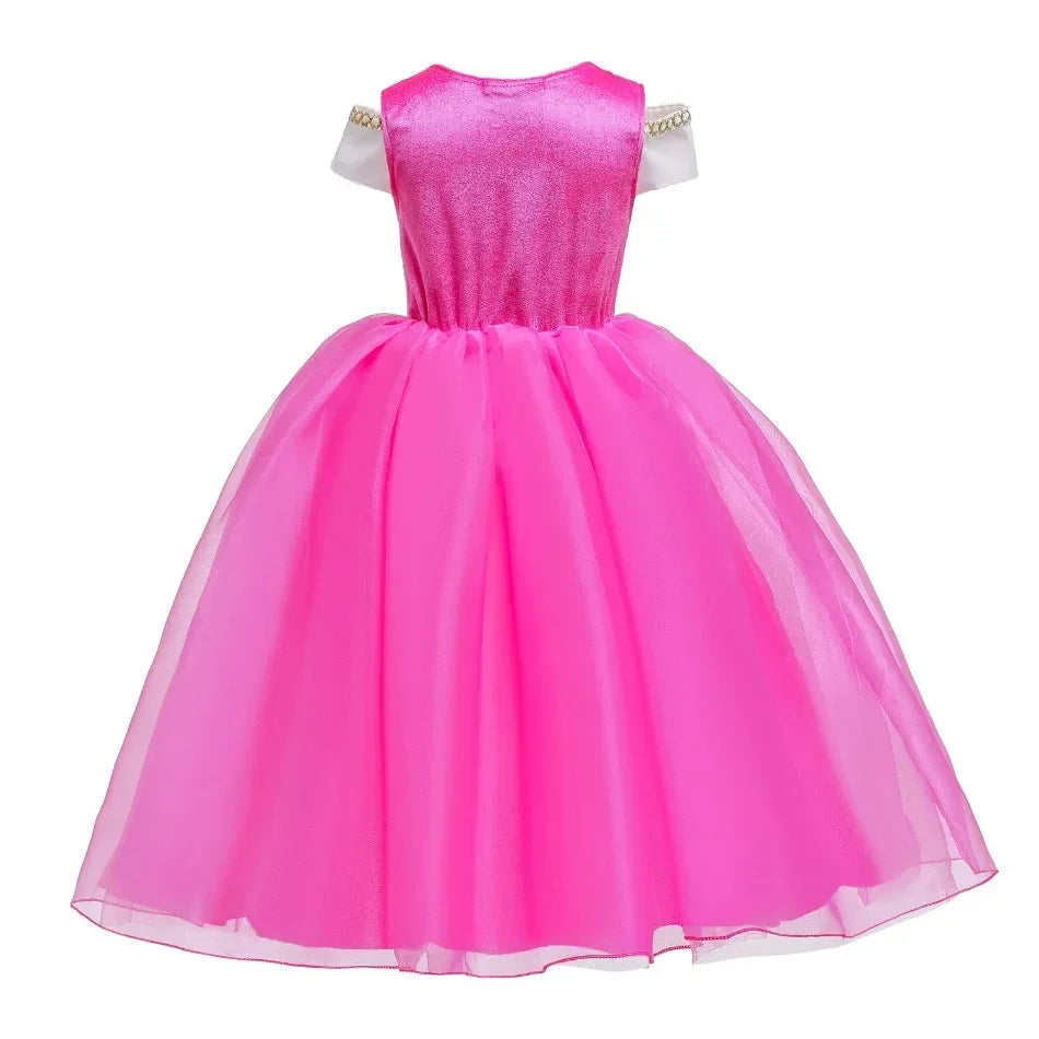 Fantasia Infantil Princesa Aurora Completa com Acessórios