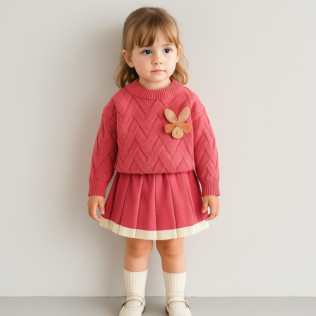Conjunto Infantil Tricot Coelhinha Fofa