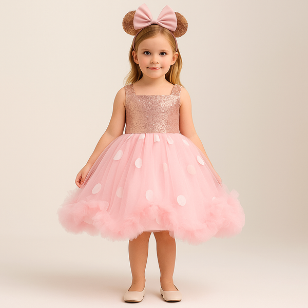 Fantasia Infantil Minnie Rosa