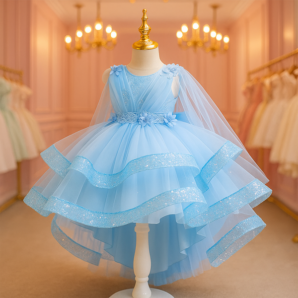 Vestido Infantil Princesa Brilho de Estrela