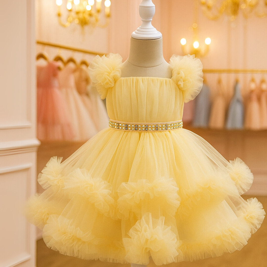 Vestido Infantil de Festa Tule Mariah - Cores