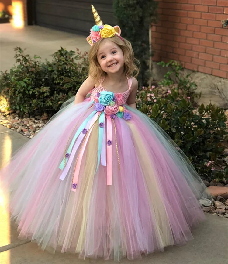Fantasia Infantil Unicórnio Arco-Íris