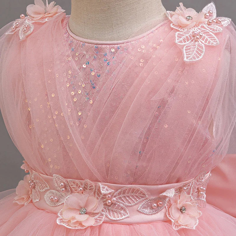 Vestido Infantil Princesa Brilho de Estrela