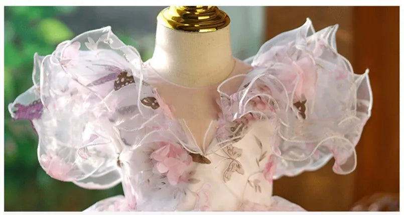 Vestido Infantil Borboletas Encantadas