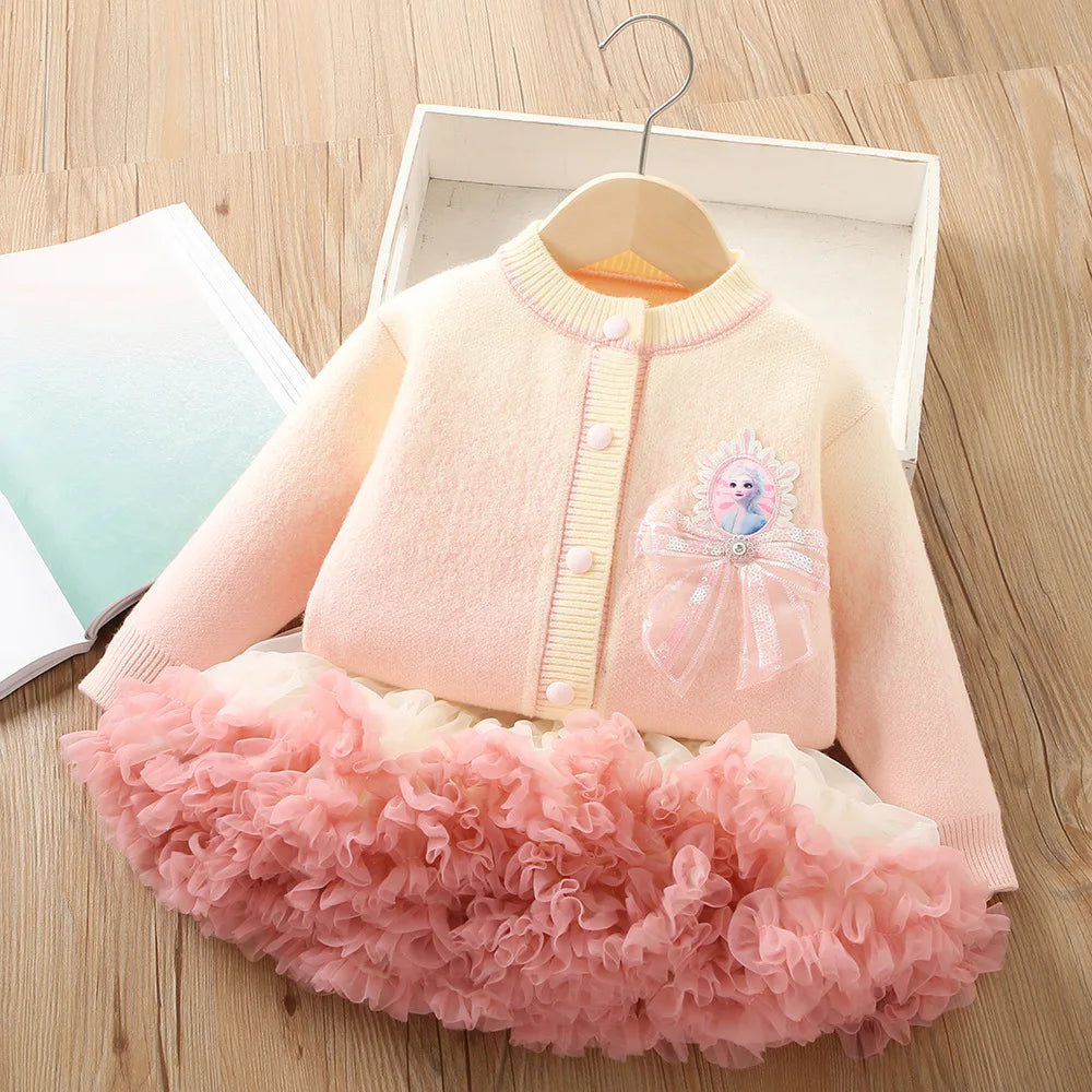 Conjunto Infantil Frozen Princesa Tutu
