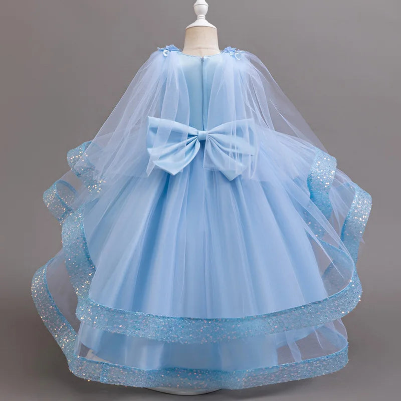 Vestido Infantil Princesa Brilho de Estrela