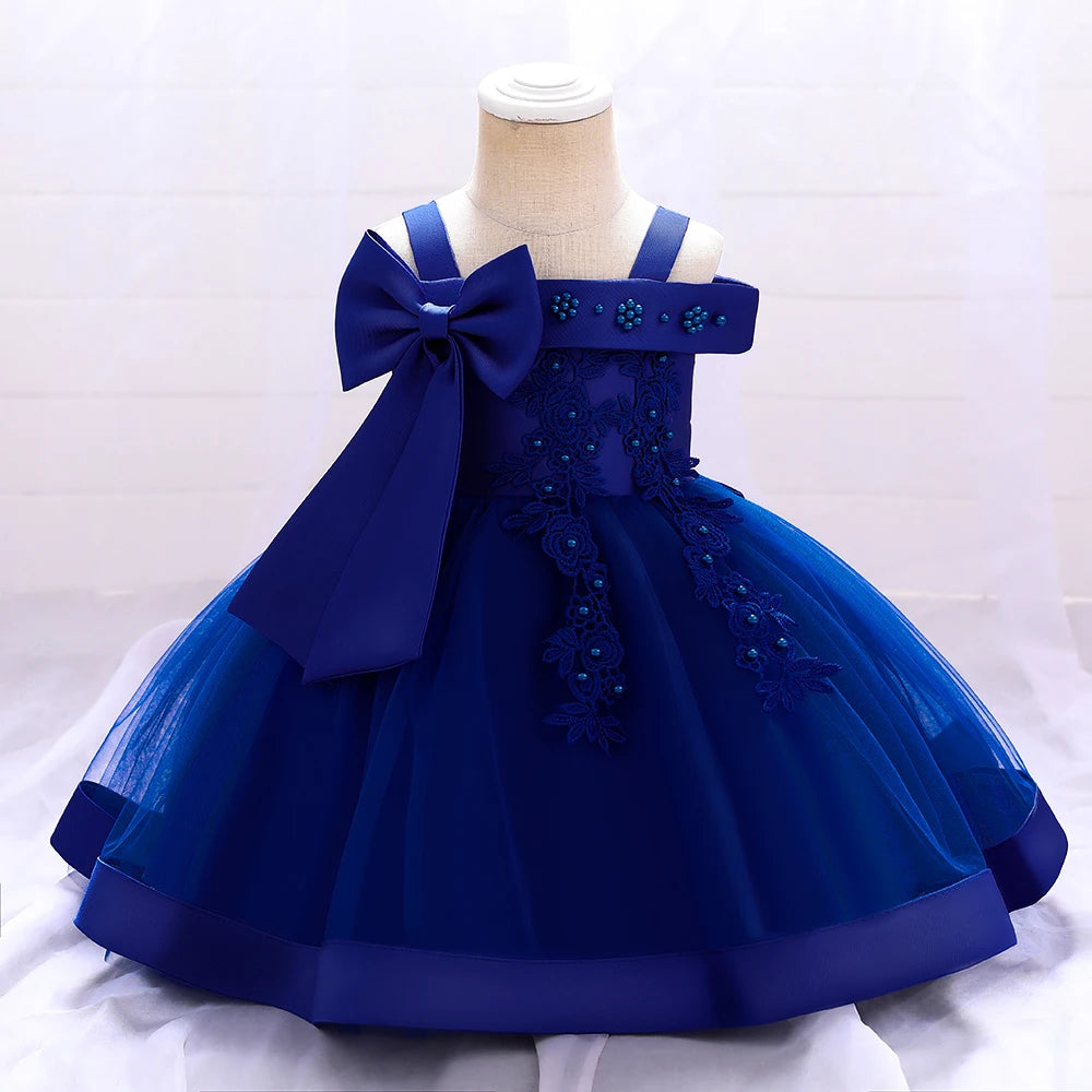 Vestido Infantil Encanto Floral com Laço