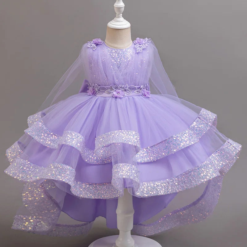 Vestido Infantil Princesa Brilho de Estrela