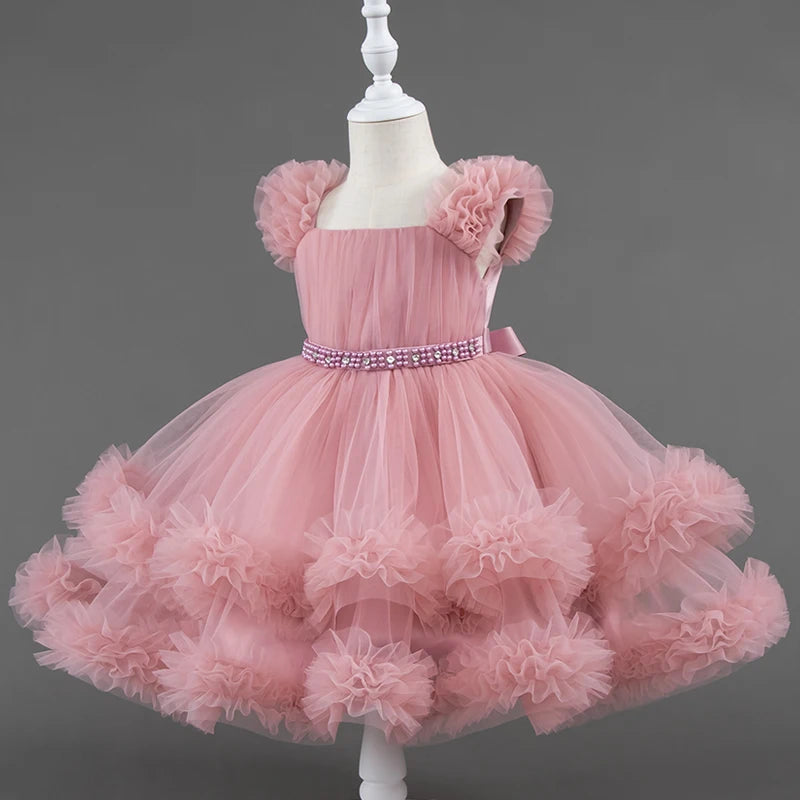 Vestido Infantil de Festa Tule Mariah - Cores