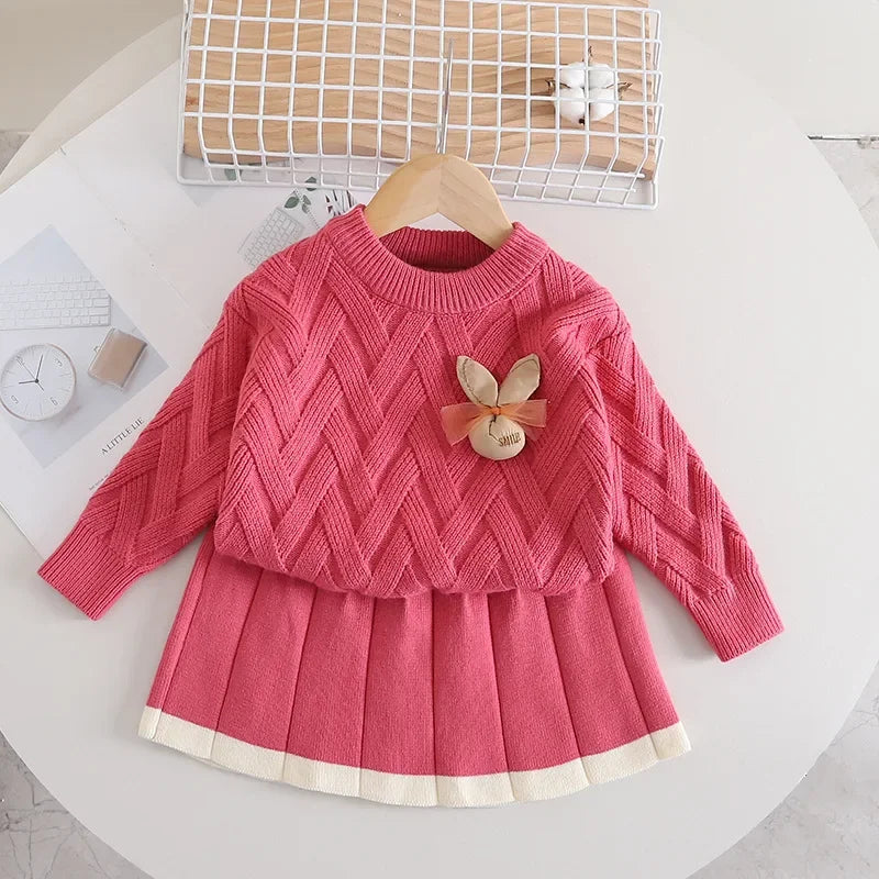 Conjunto Infantil Tricot Coelhinha Fofa