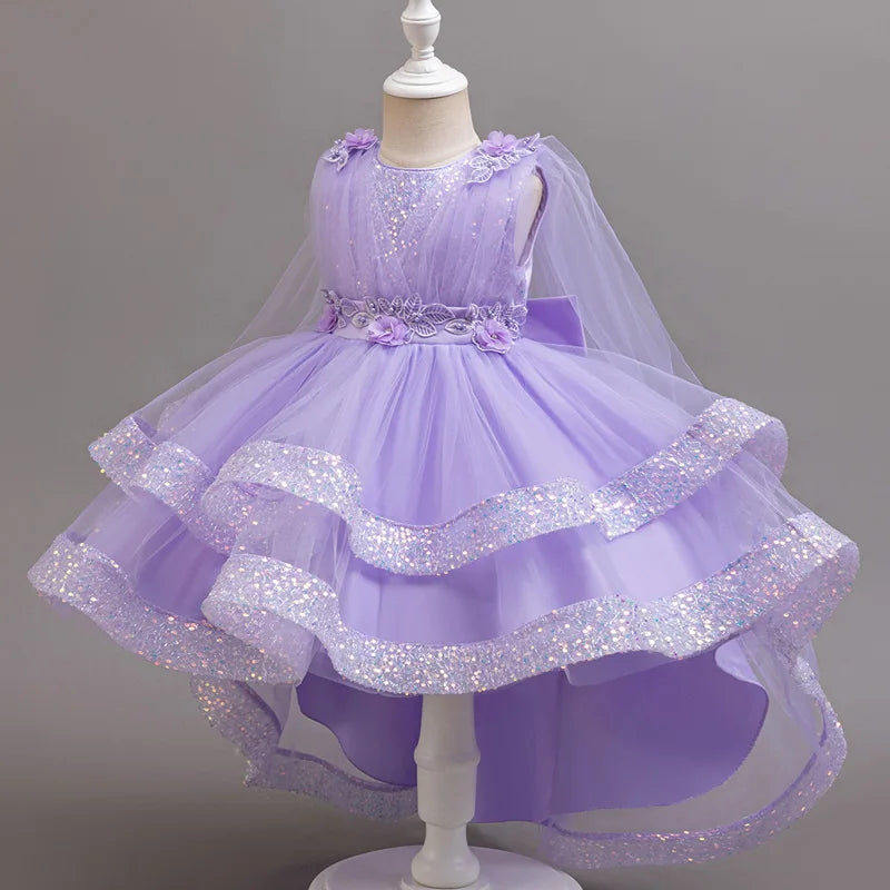 Vestido Infantil Princesa Brilho de Estrela