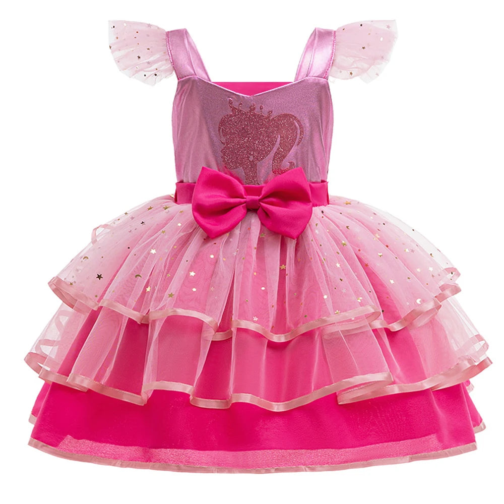 Fantasia Infantil Barbie Coroa, Varinha e Luvas
