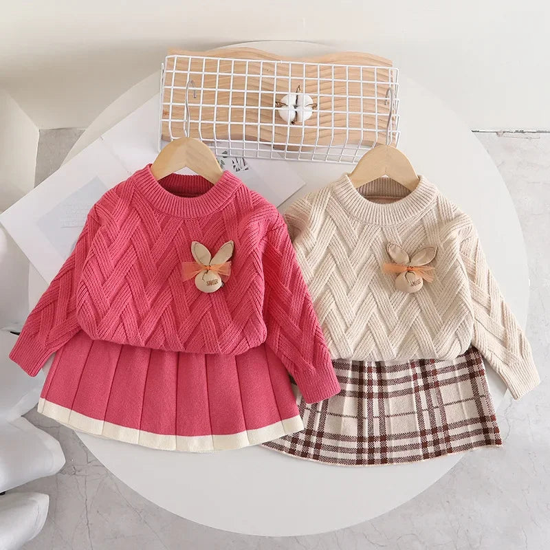 Conjunto Infantil Tricot Coelhinha Fofa