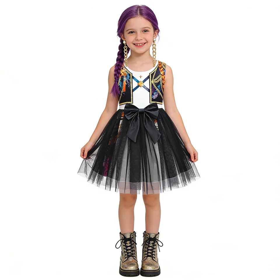 Vestido Infantil Mira Shadow Star K-Pop