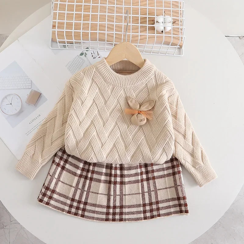 Conjunto Infantil Tricot Coelhinha Fofa