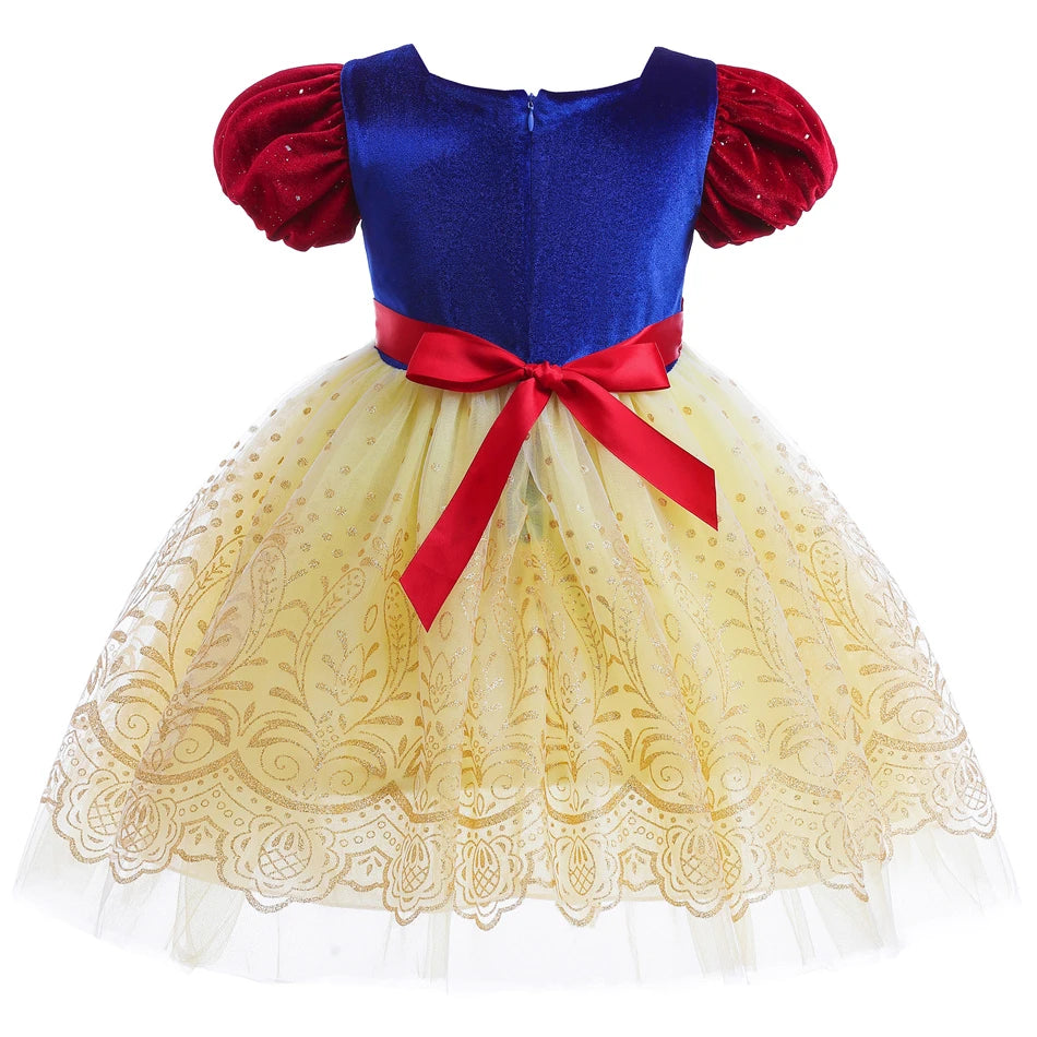Fantasia Infantil Branca de Neve Lux Veludo