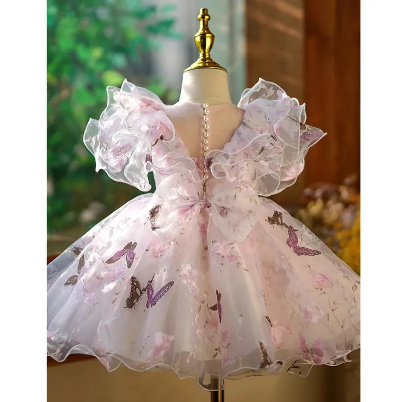 Vestido Infantil Borboletas Encantadas