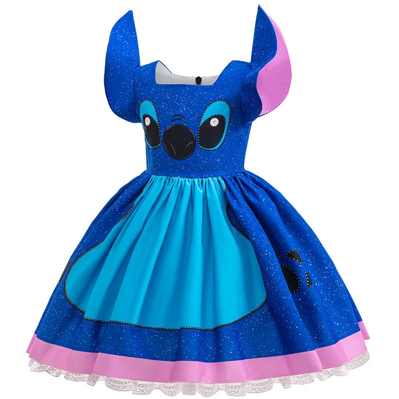Vestido Fantasia Stitch Infantil