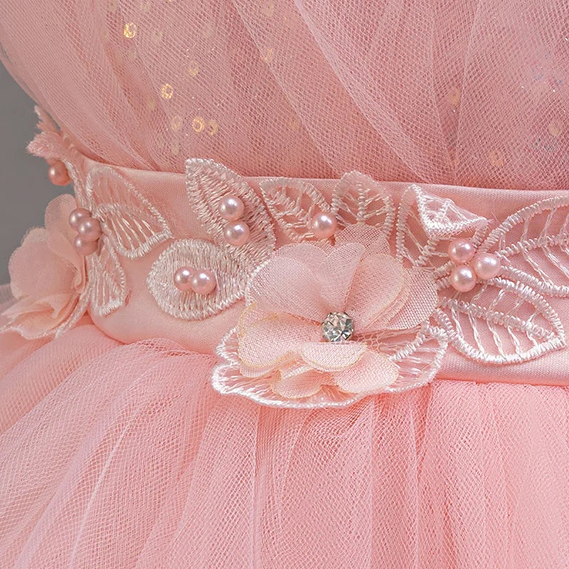 Vestido Infantil Princesa Brilho de Estrela