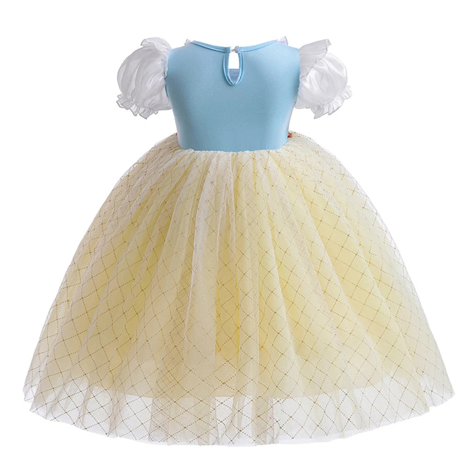 Fantasia Infantil Branca de Neve Tule