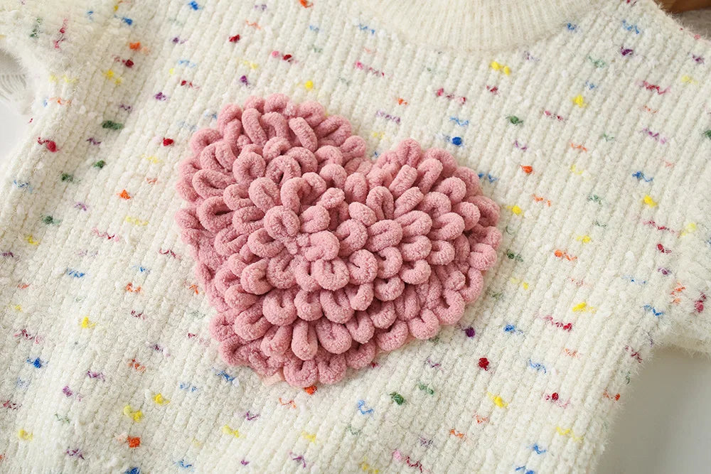 Conjunto Infantil Coração Tutu