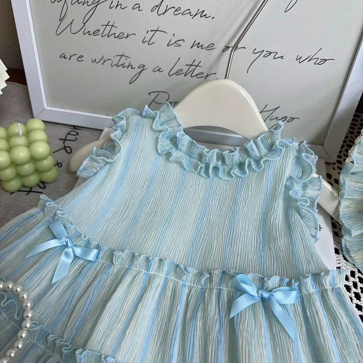 Vestido Infantil Céu Azul