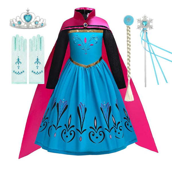 Fantasia Infantil Elsa Coroação Acessórios