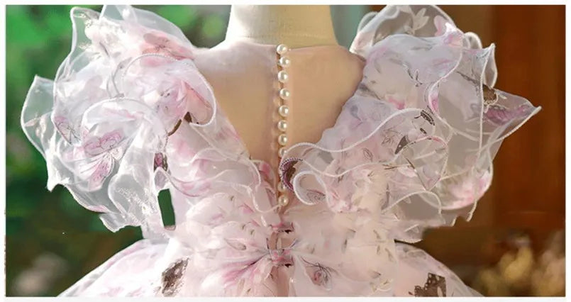Vestido Infantil Borboletas Encantadas