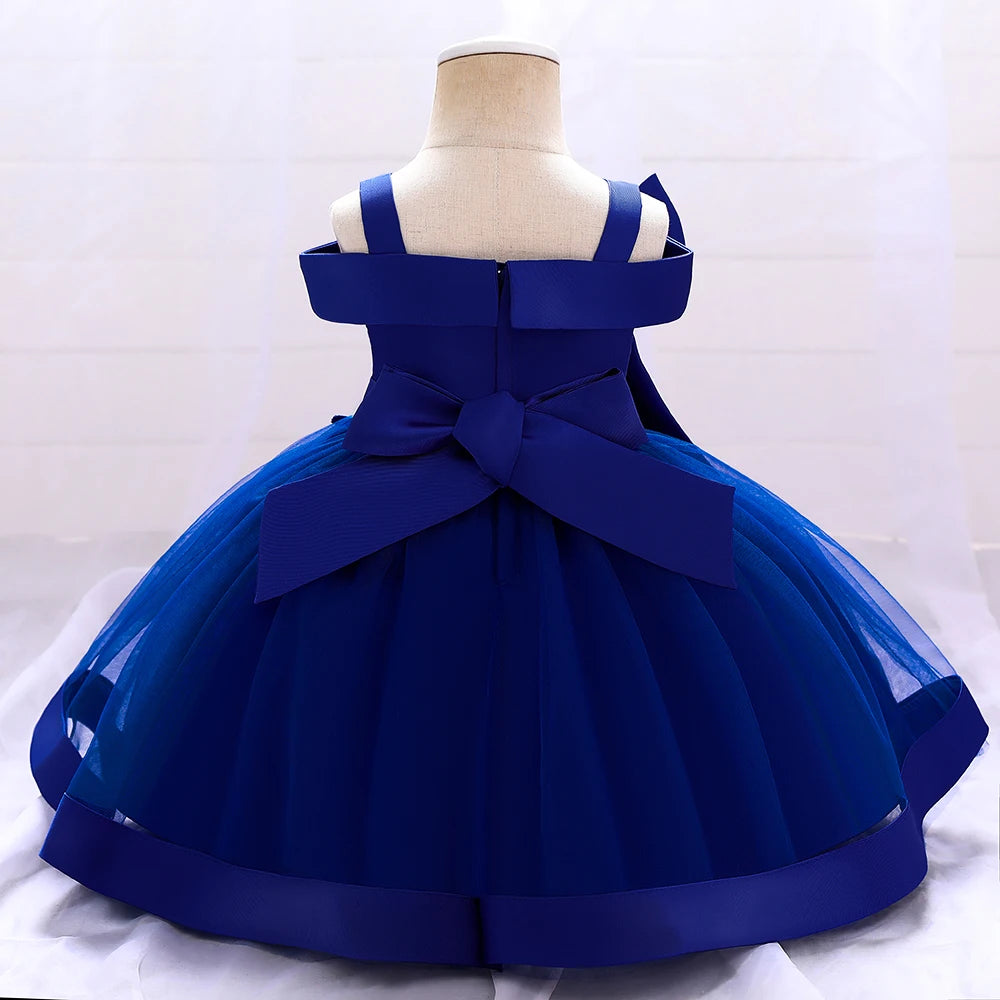Vestido Infantil Encanto Floral com Laço