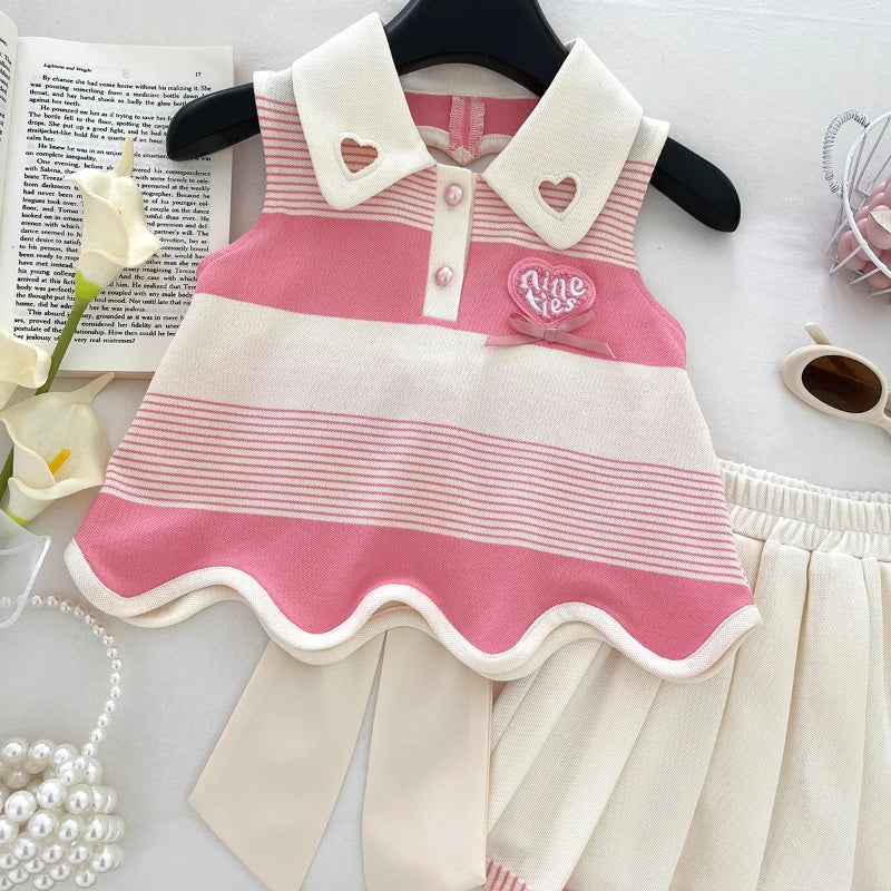 Conjunto Infantil Laço Coração