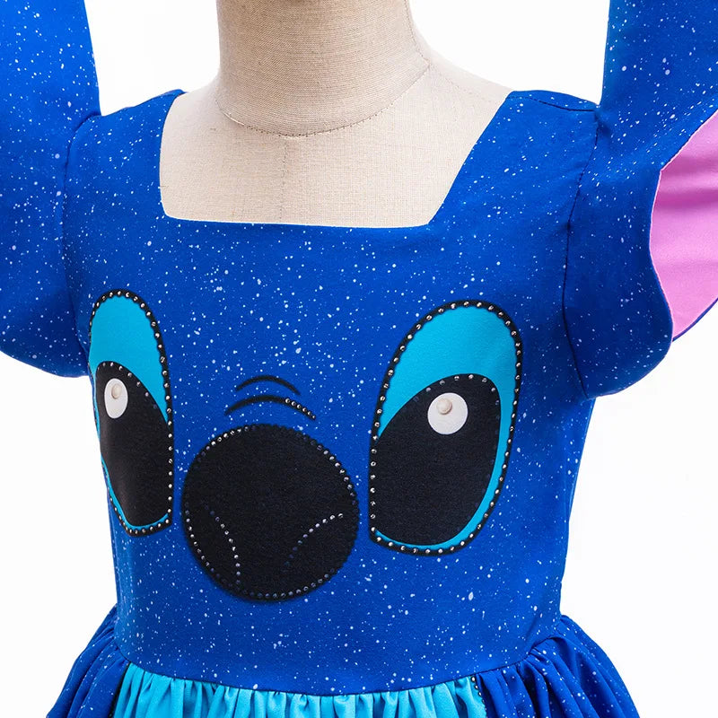 Vestido Fantasia Stitch Infantil