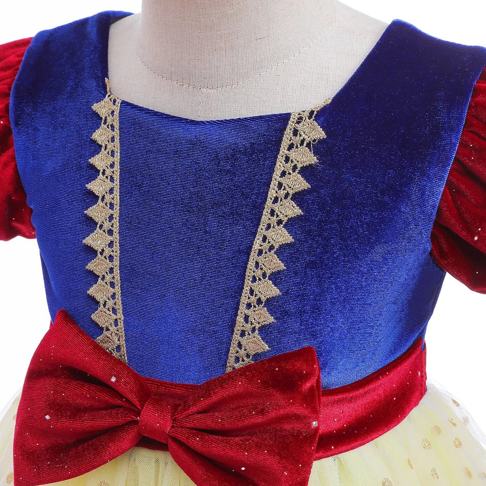 Fantasia Infantil Branca de Neve Lux Veludo