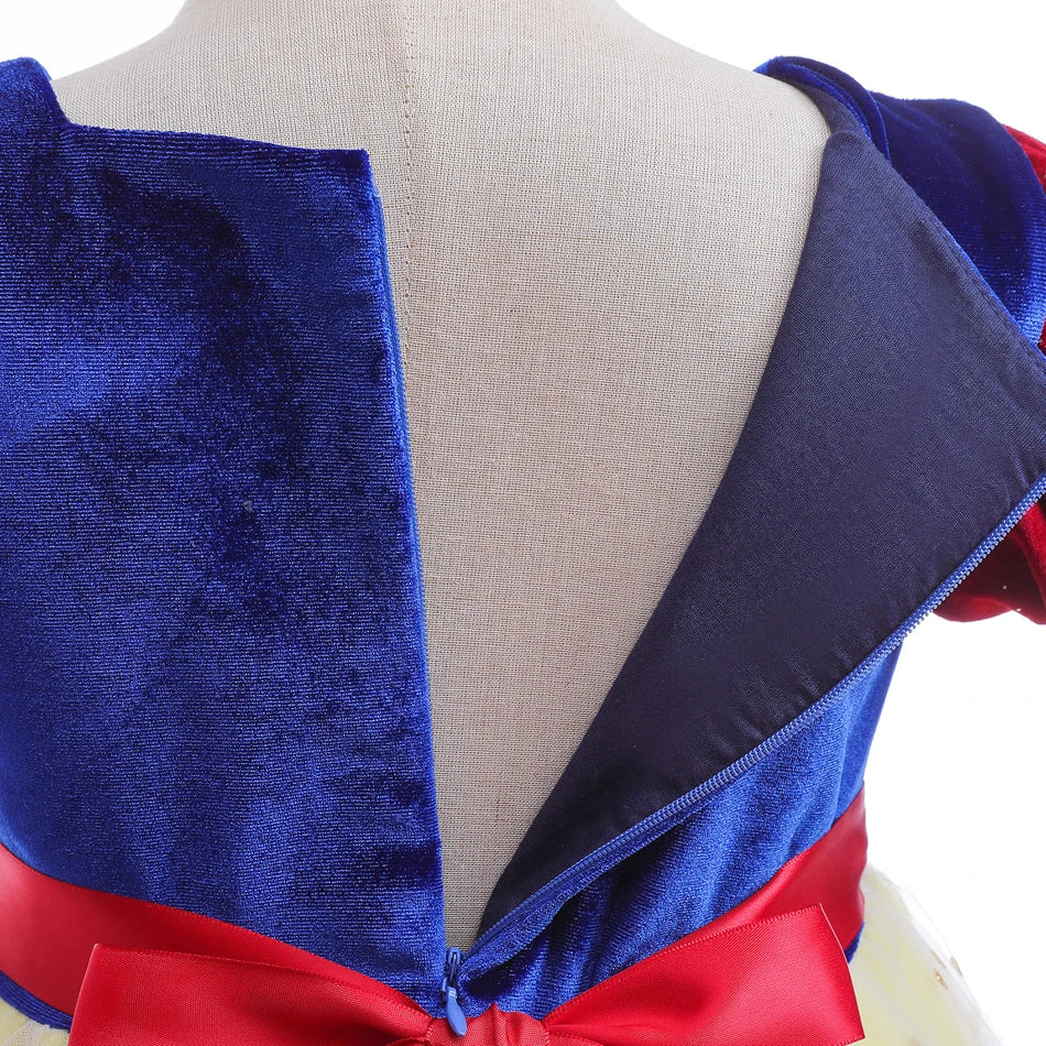 Fantasia Infantil Branca de Neve Lux Veludo