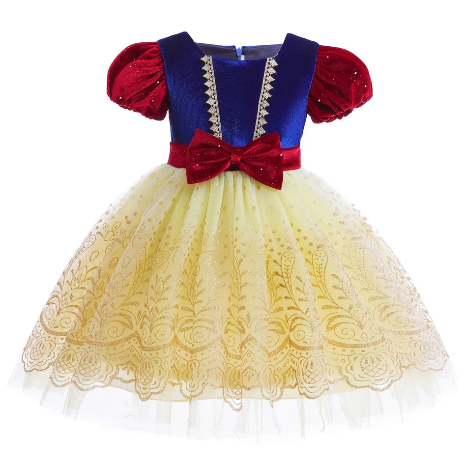 Fantasia Infantil Branca de Neve Lux Veludo