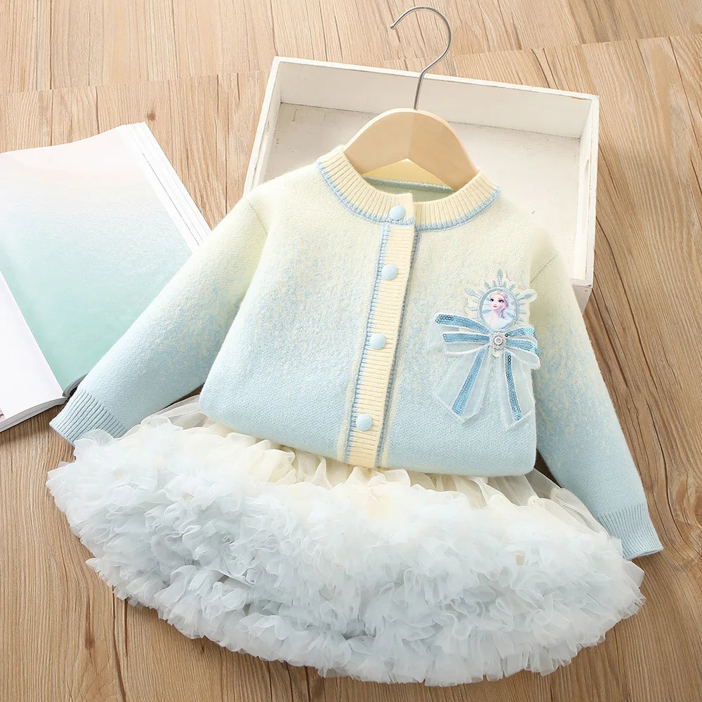 Conjunto Infantil Frozen Princesa Tutu