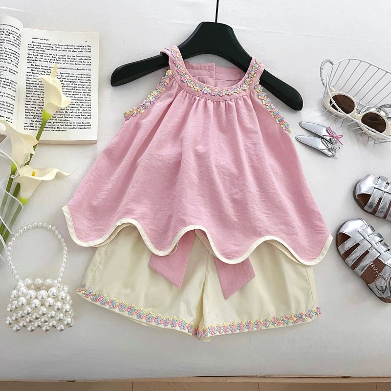 Conjunto Infantil Doce Primavera Rosa