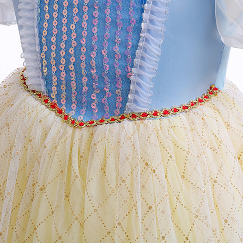 Fantasia Infantil Branca de Neve Tule