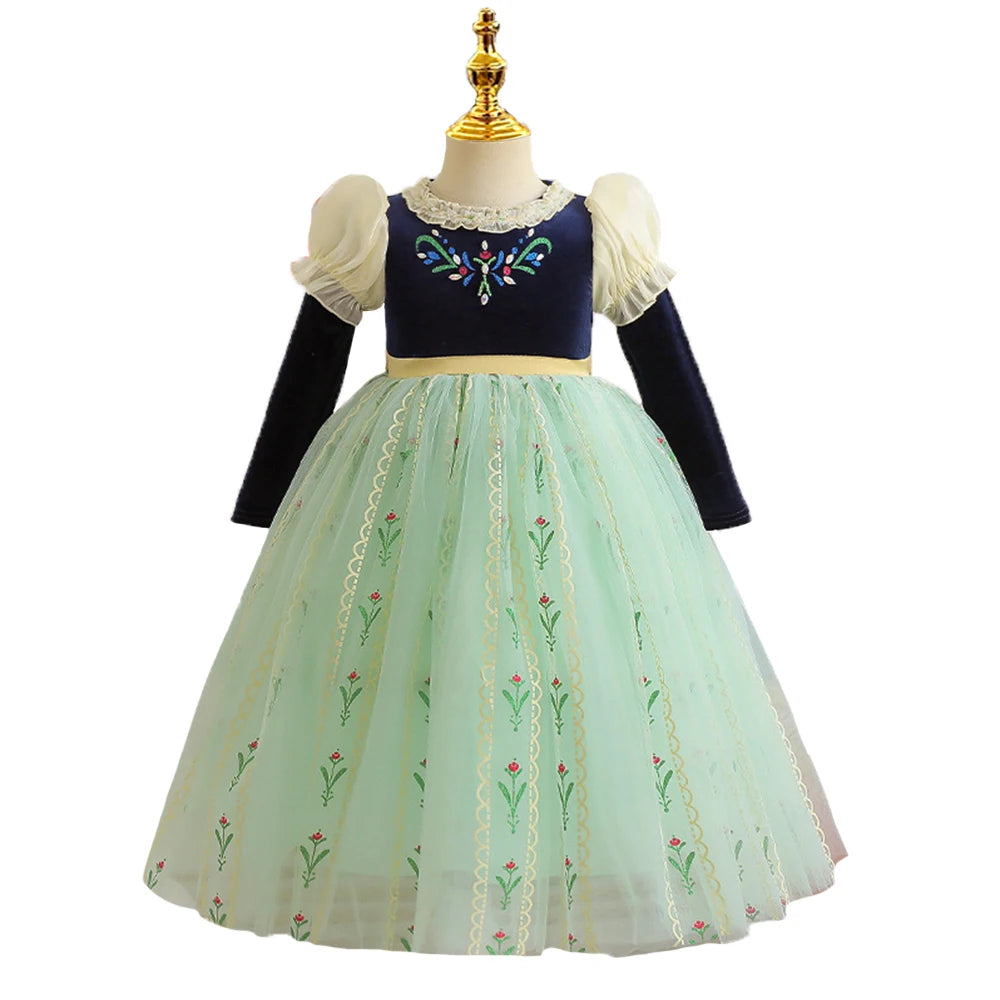 Fantasia Infantil Frozen Anna Outono
