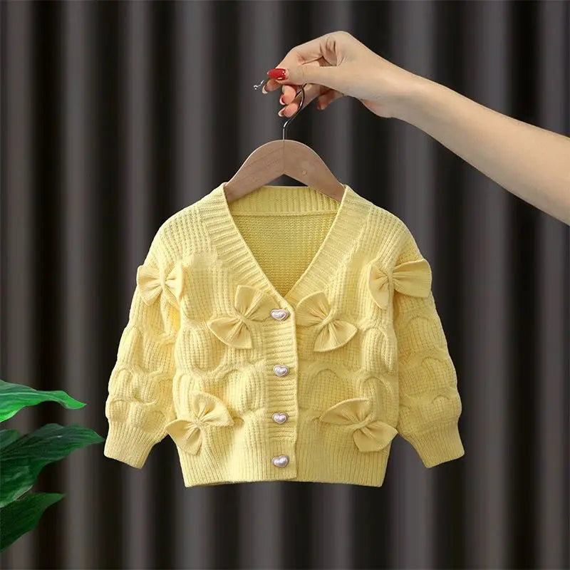 Cardigã Infantil Laços de Amor