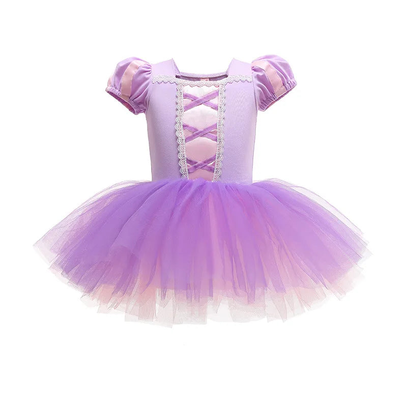 Fantasia Tutu Princesa Rapunzel Doce Encanto