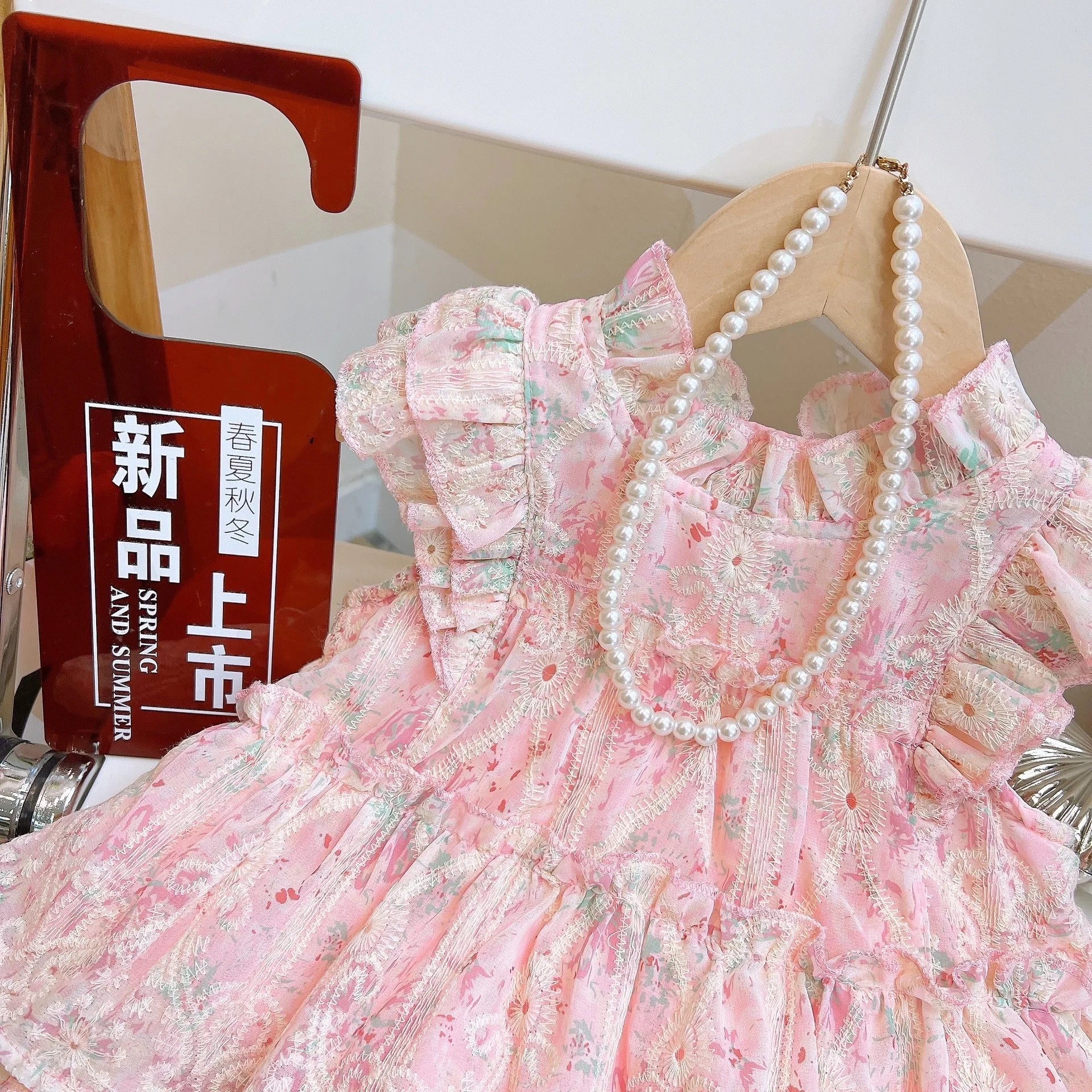 Conjunto Infantil Rosa Floral