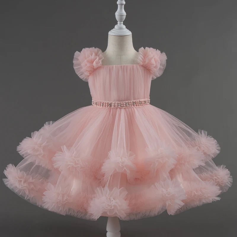 Vestido Infantil de Festa Tule Mariah - Cores