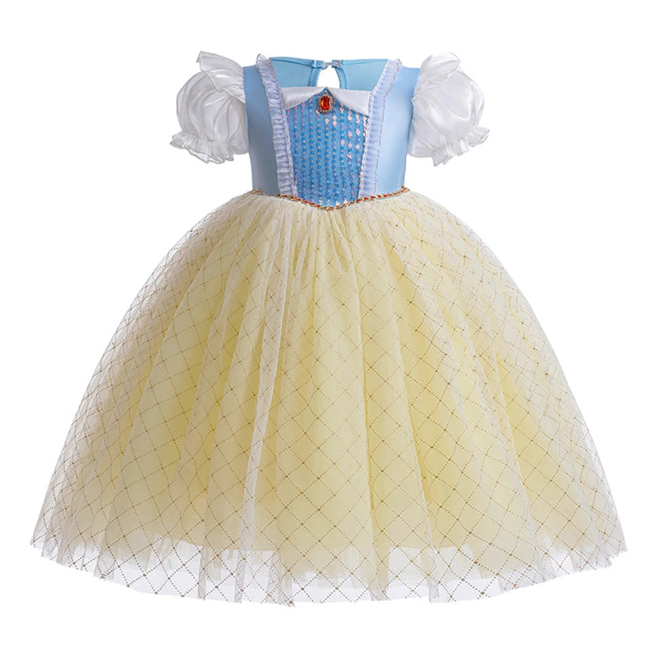 Fantasia Infantil Branca de Neve Tule