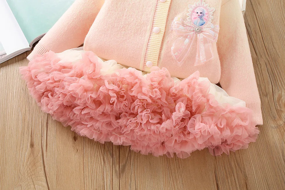 Conjunto Infantil Frozen Princesa Tutu