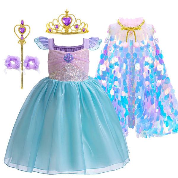 Fantasia Infantil Ariel com Capa