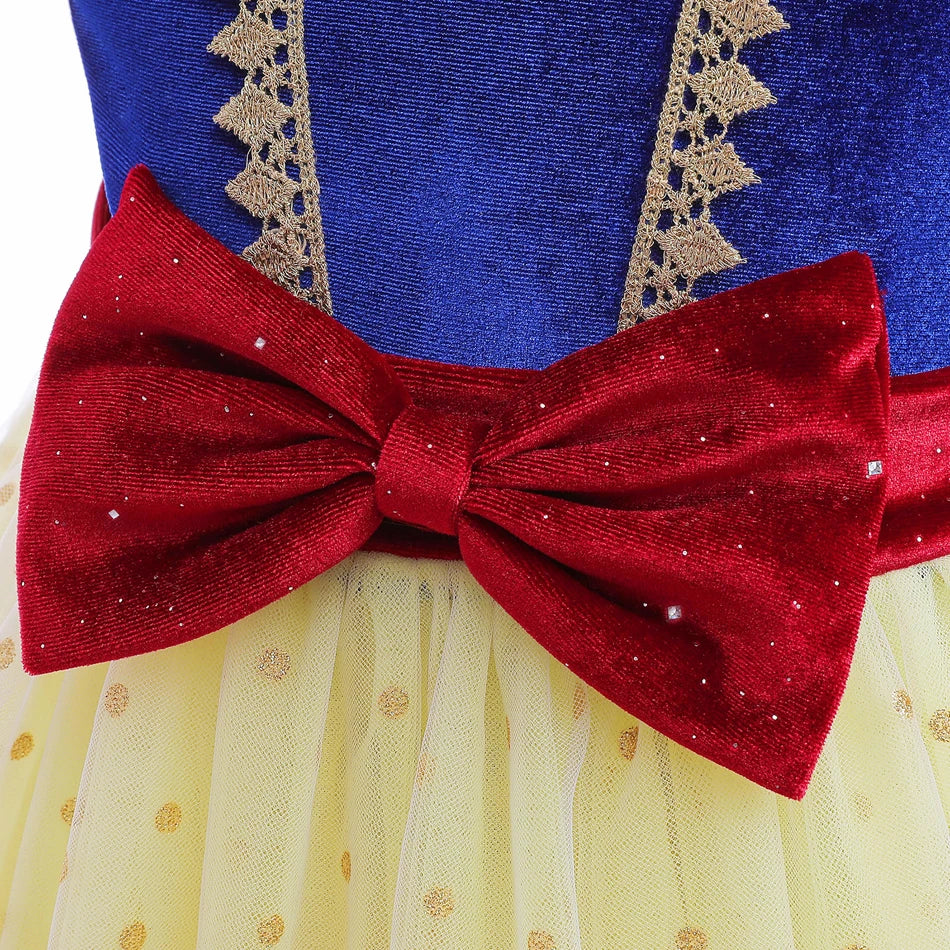 Fantasia Infantil Branca de Neve Lux Veludo