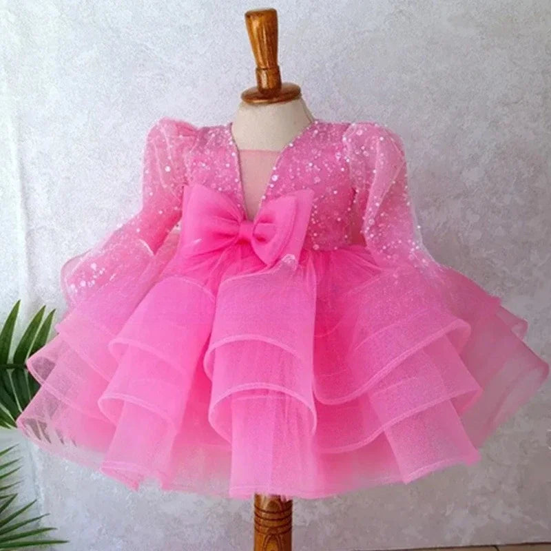 Vestido Infantil Pink Glam