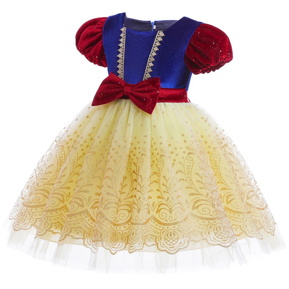 Fantasia Infantil Branca de Neve Lux Veludo