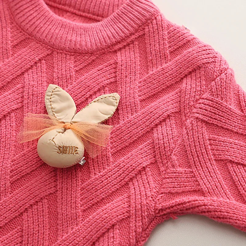 Conjunto Infantil Tricot Coelhinha Fofa