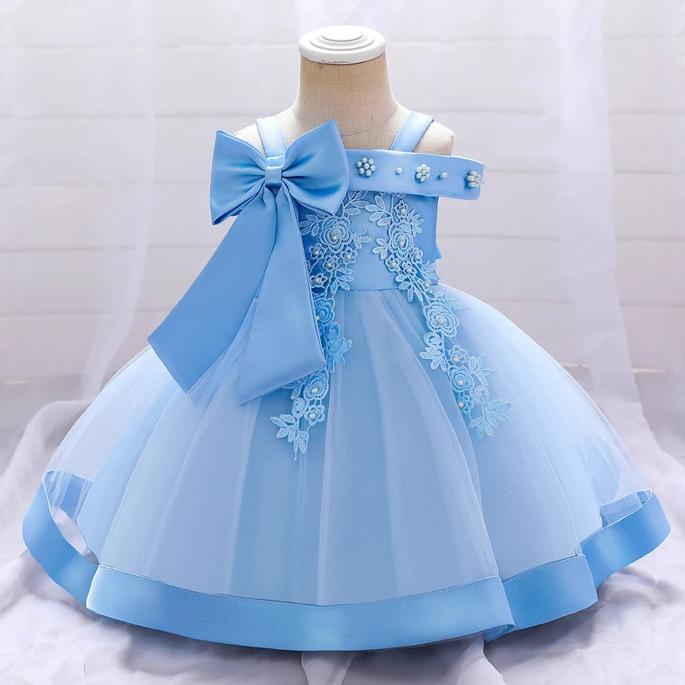 Vestido Infantil Encanto Floral com Laço